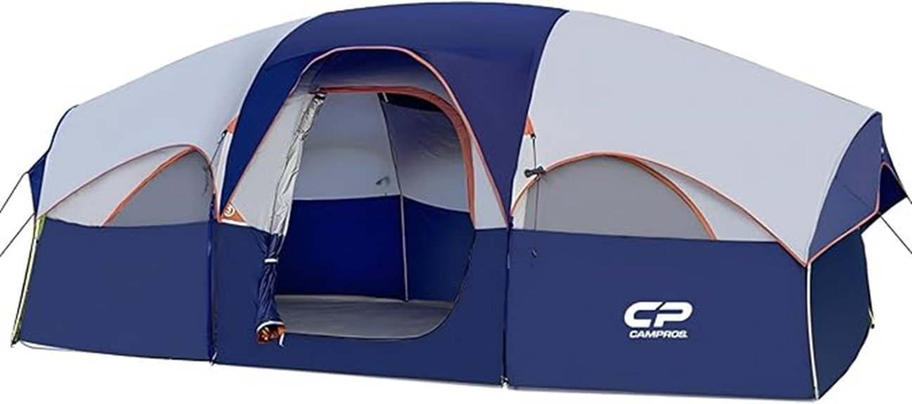 large capacity camping tent