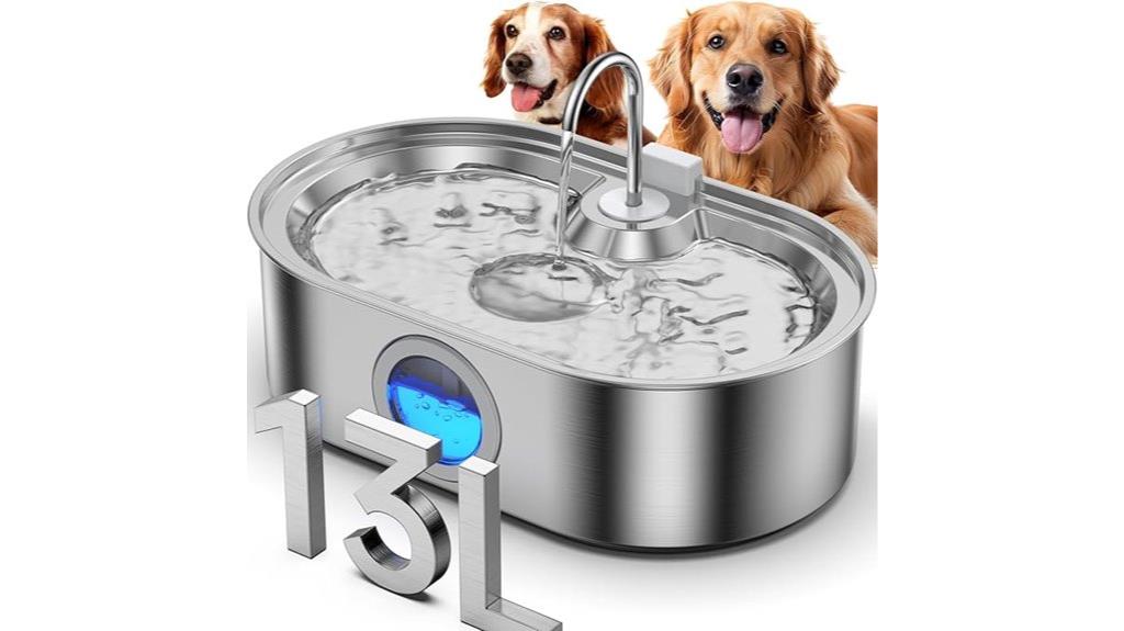 large capacity dog fountain