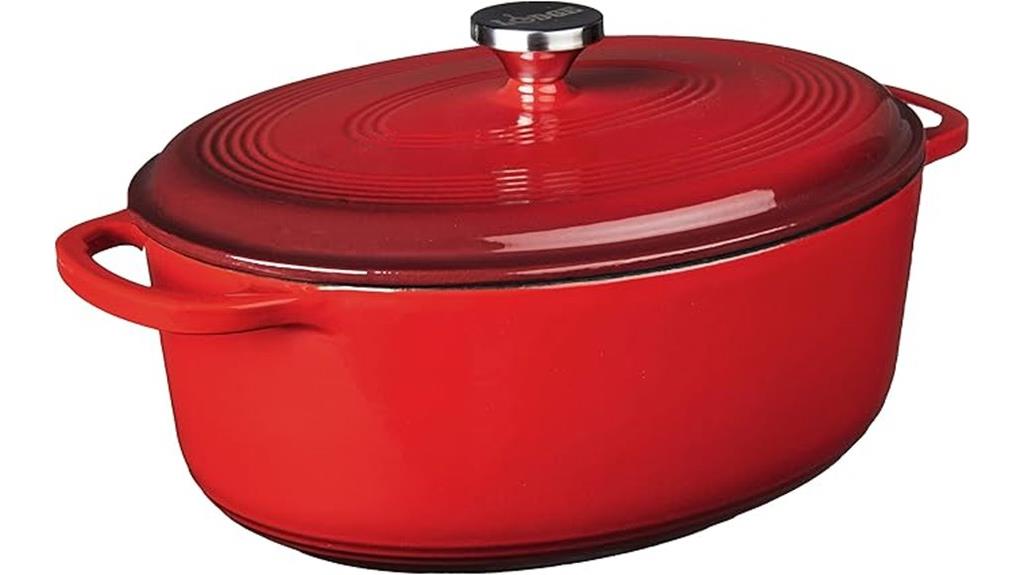 large enameled cast iron dutch oven