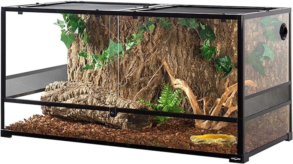 large glass reptile terrarium