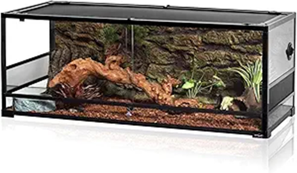large glass reptile terrarium