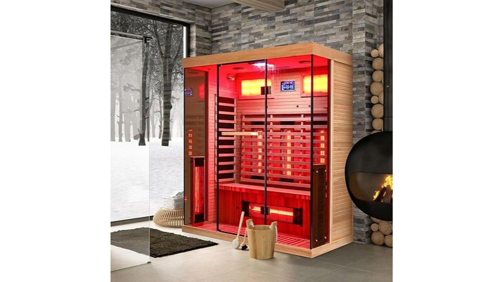 large infrared sauna cabin