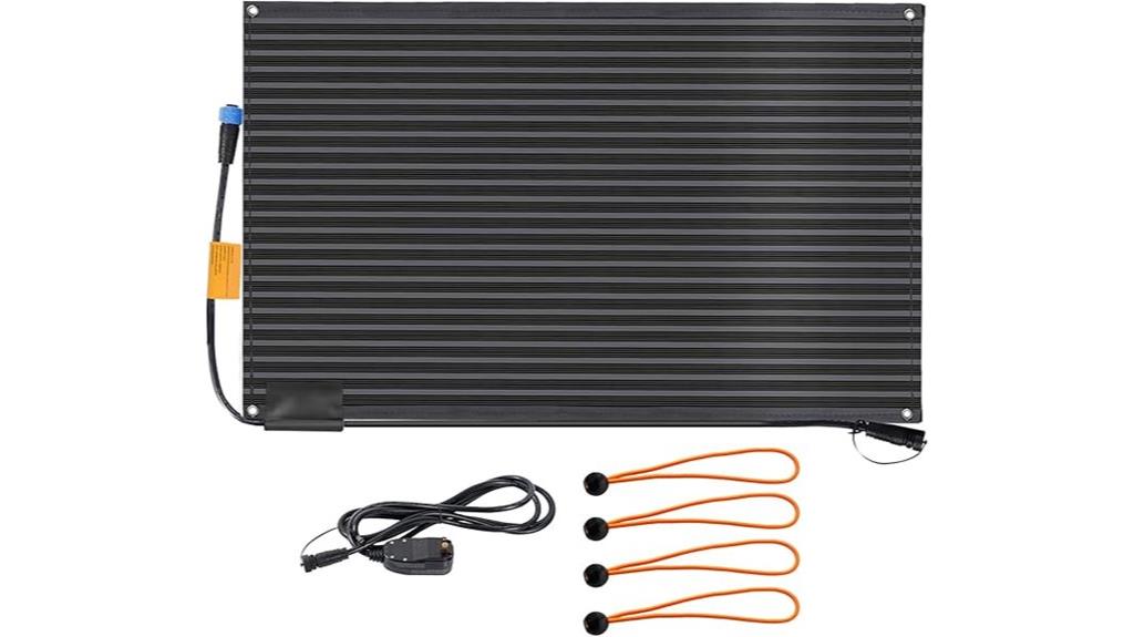 large outdoor snow melting mats