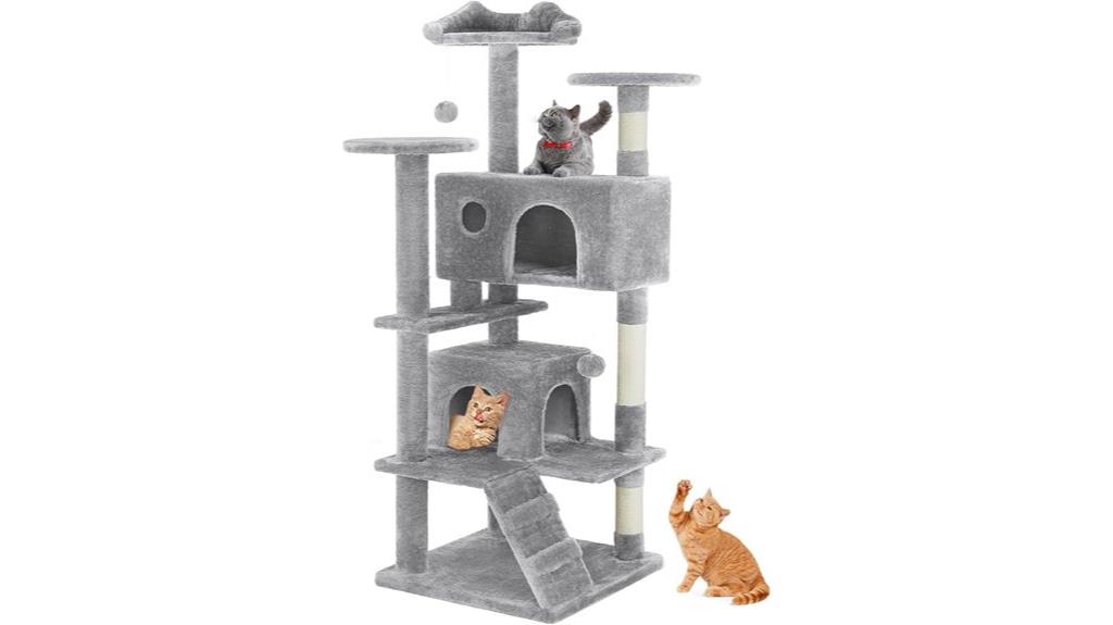 large plush cat tree