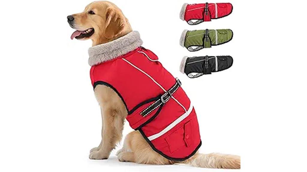 large waterproof dog coat