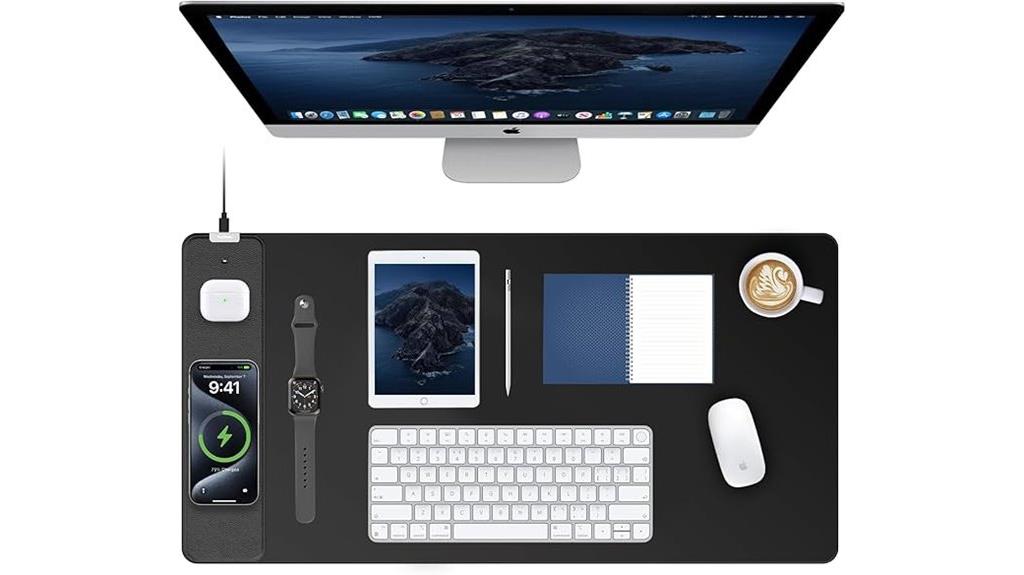 large waterproof wireless charging mouse pad