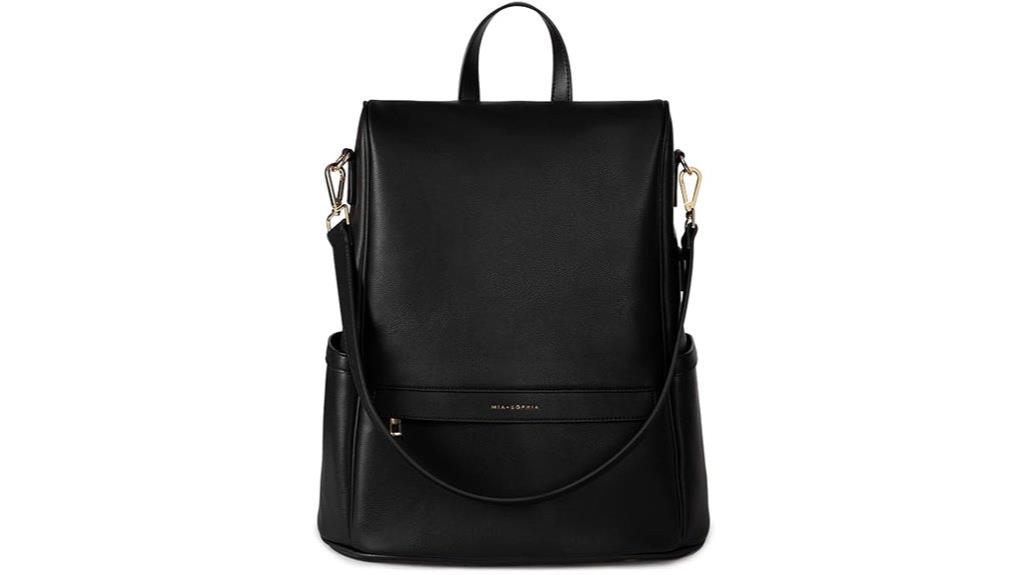 leather diaper bag backpack