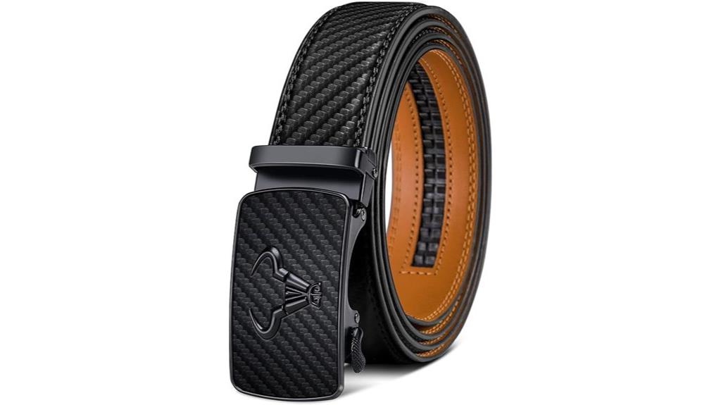 leather men s ratchet belt