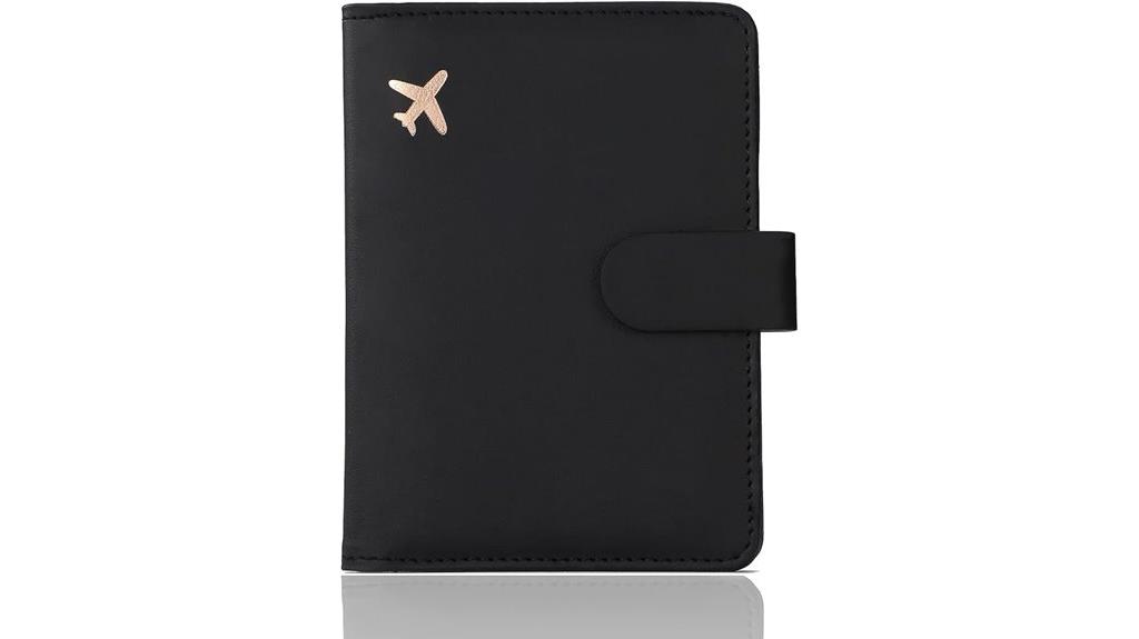 leather passport holder case