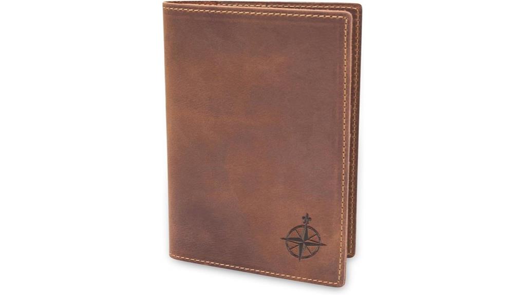 leather passport travel wallet