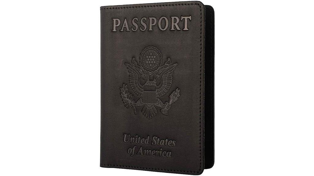 leather rfid passport holder
