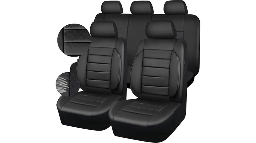 leather seat covers set