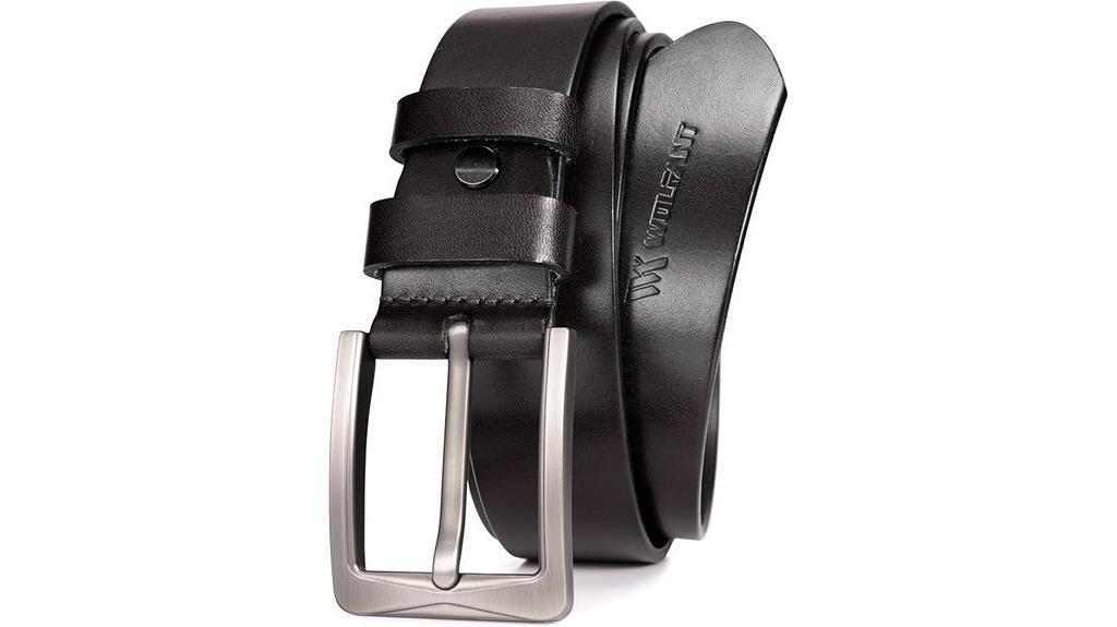 leather wolfant belt