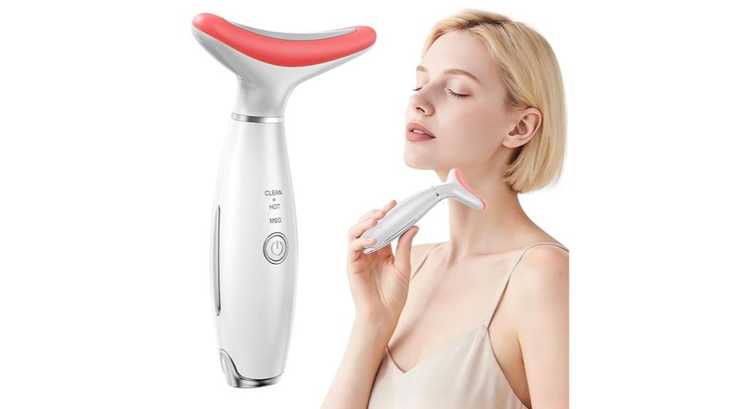 led red light facial massager