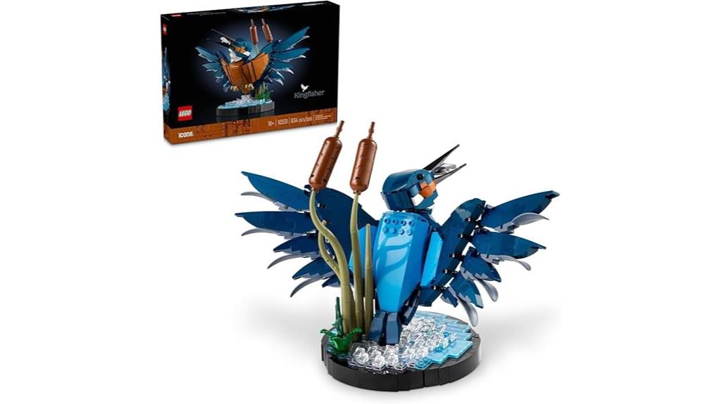 lego kingfisher bird model