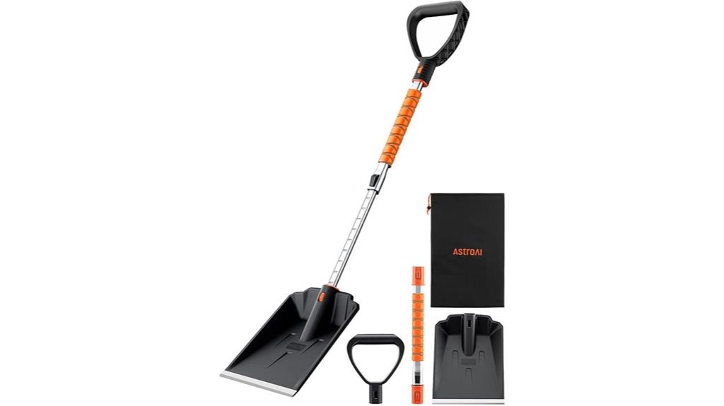 lightweight aluminum snow shovel