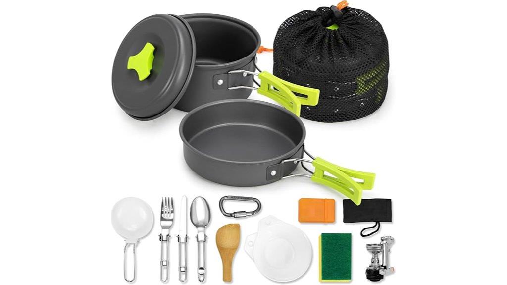 lightweight camping cookware set