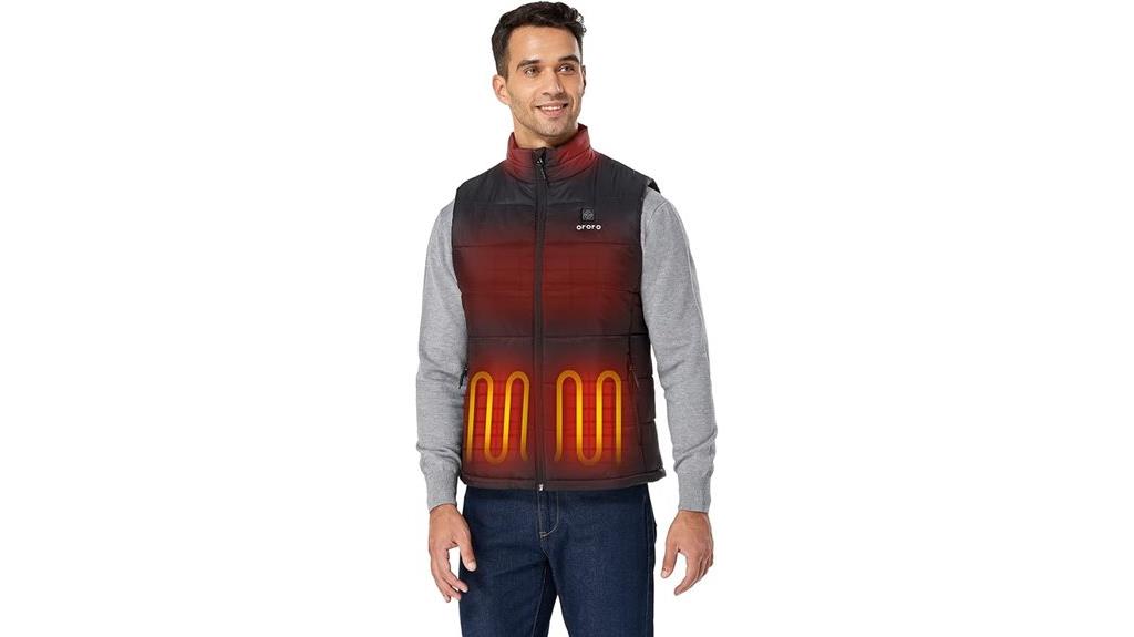 lightweight heated vest usb c