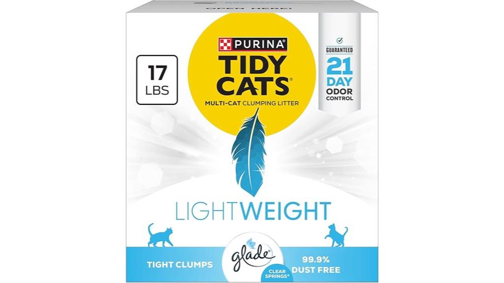 lightweight scented multi cat litter