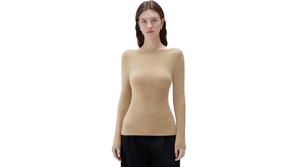 luxurious cashmere boat neck