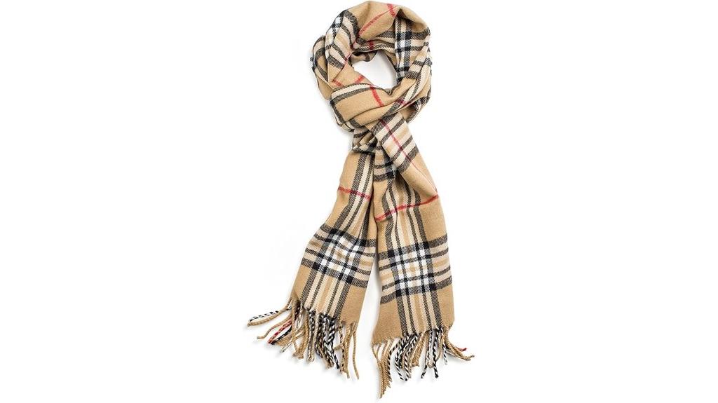 luxurious cashmere winter scarf