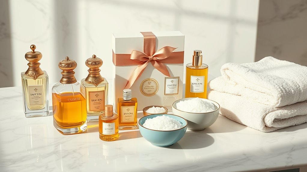 luxury bath oil sets