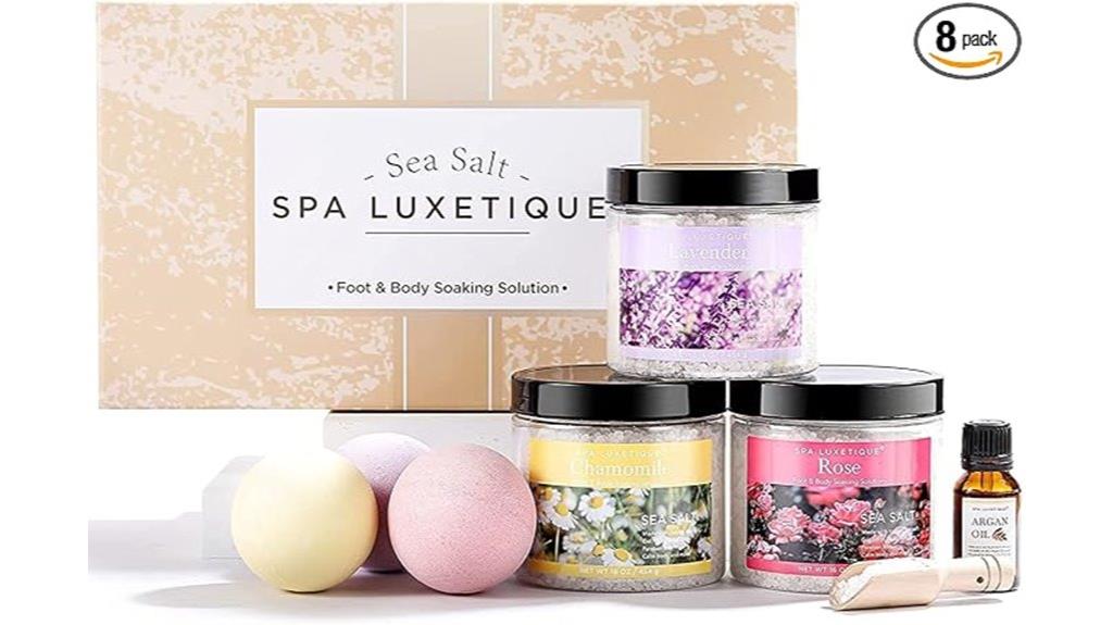 luxury bath salts set