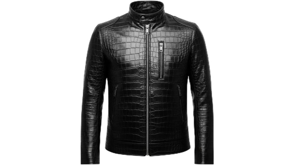 luxury black crocodile leather