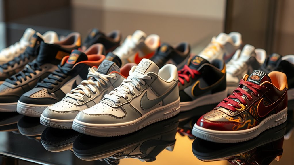 luxury collectible sneaker selection