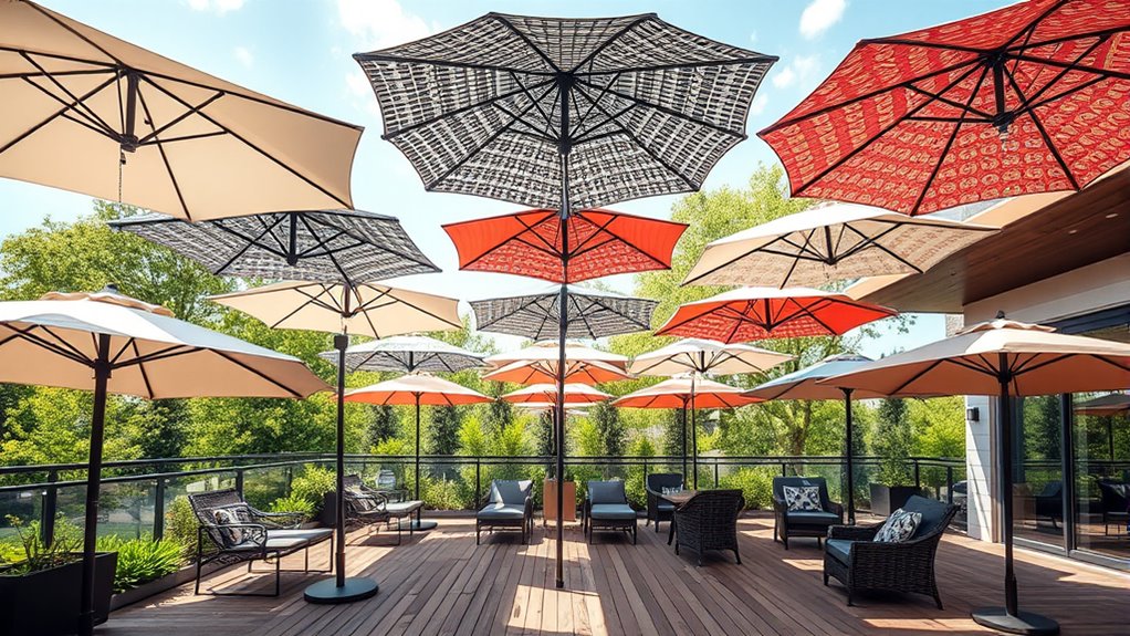 luxury durable outdoor umbrellas