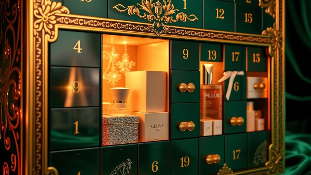 luxury holiday beauty countdown