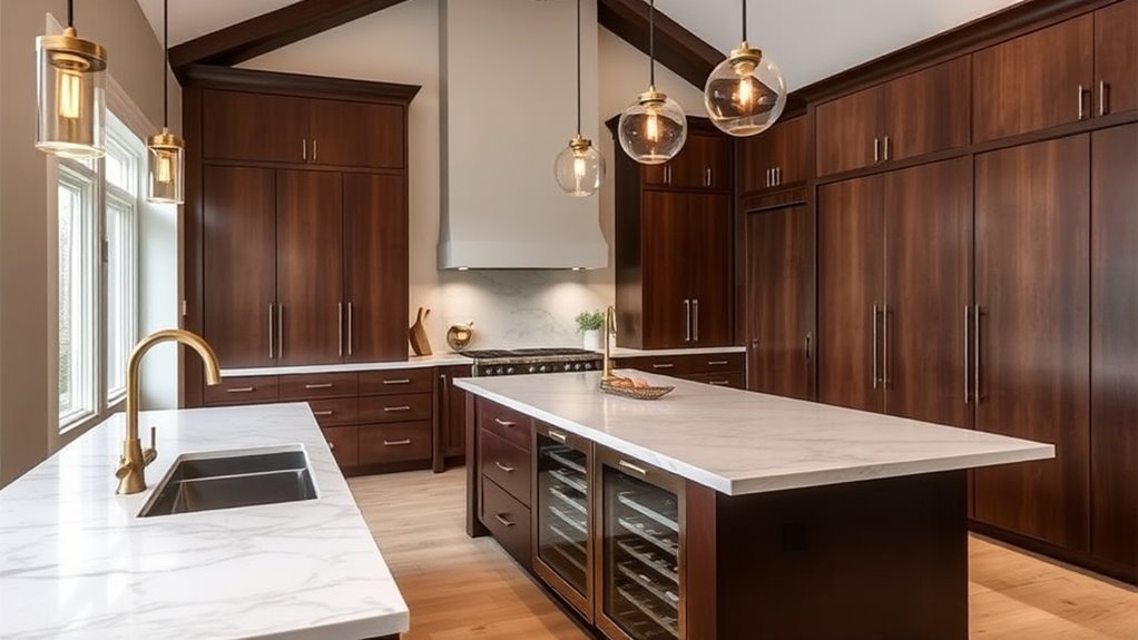 luxury kitchen island features