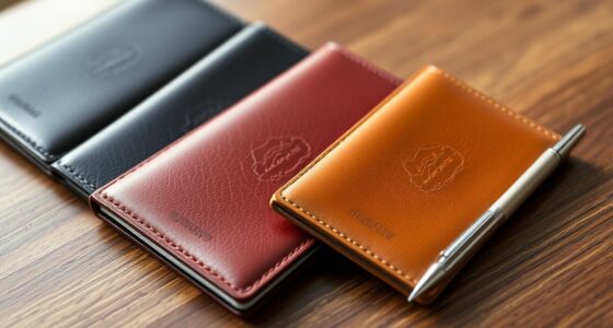 luxury leather passport sets