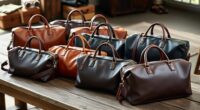 luxury leather travel bags