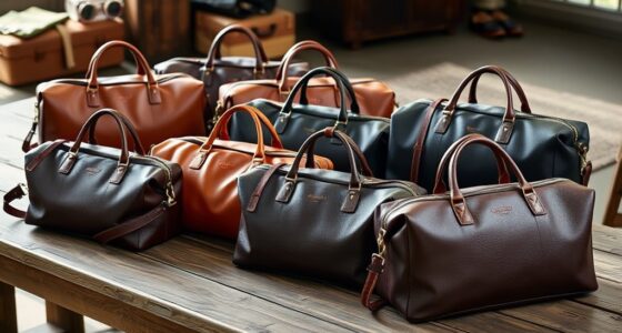 luxury leather travel bags