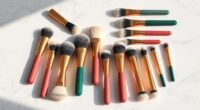 luxury makeup brush selections