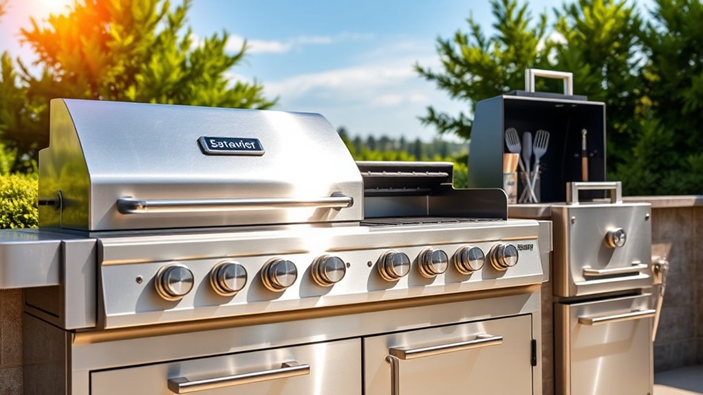 luxury outdoor grill selection