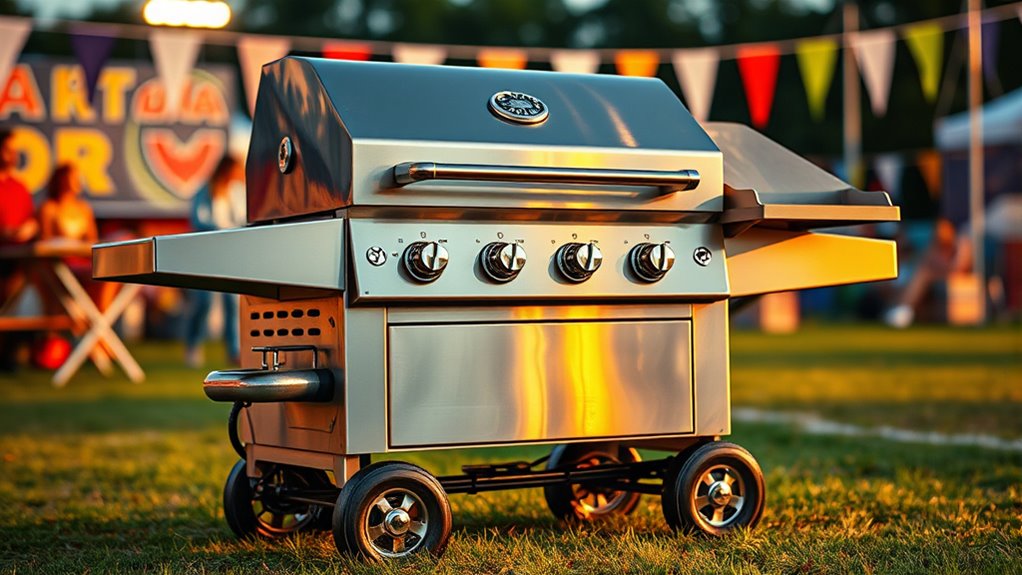 luxury portable tailgate grills