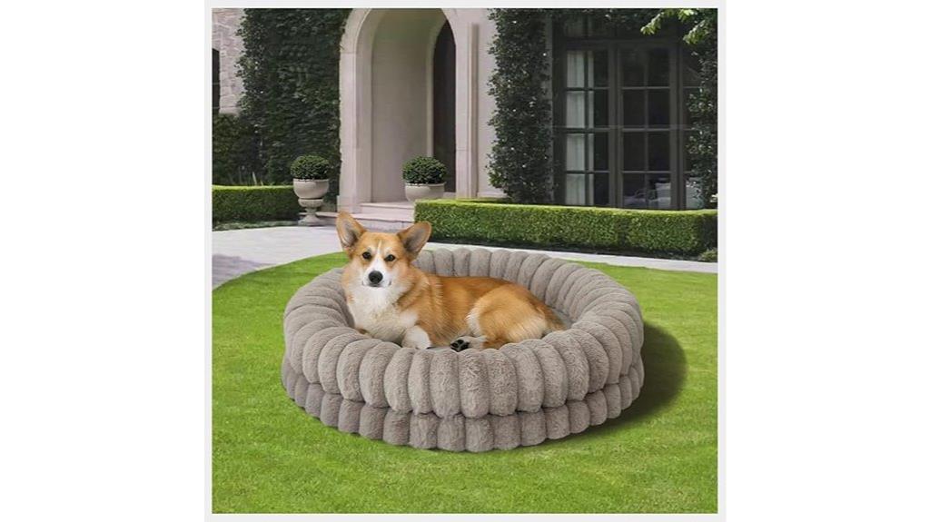 luxury round donut bed