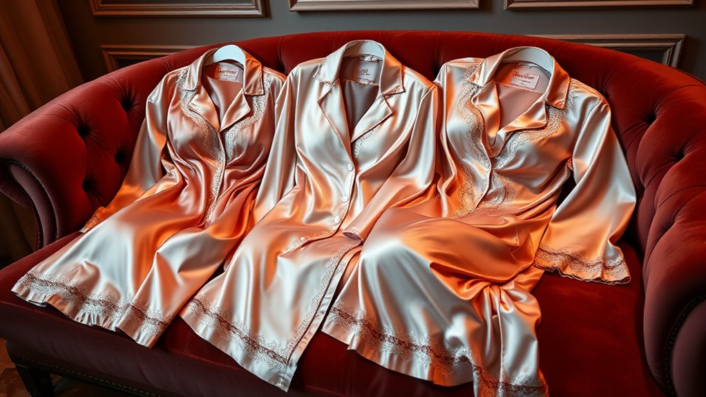 luxury silk pajama sets