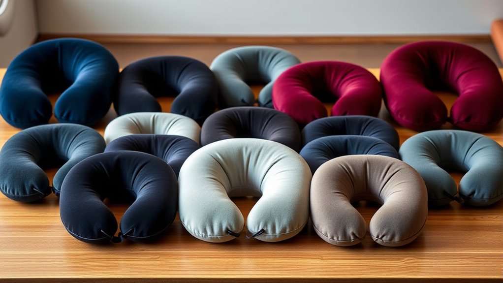 luxury travel neck pillows