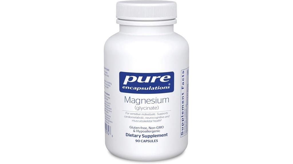 magnesium glycinate supplement capsules