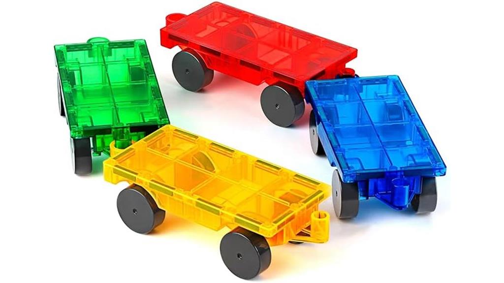 magnetic tiles car set