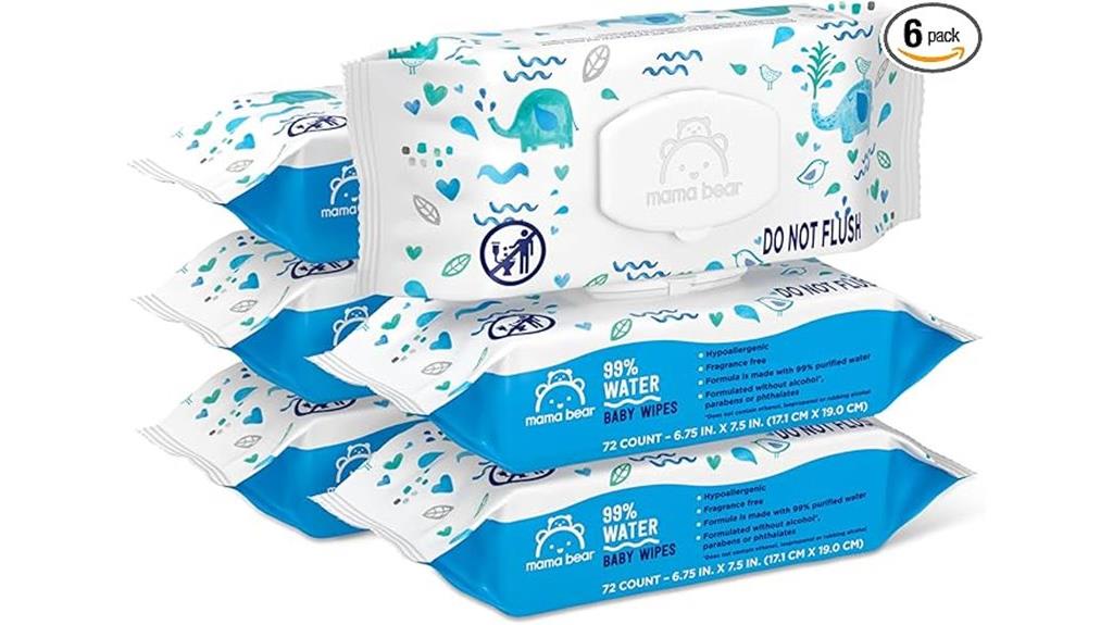 mama bear water baby wipes