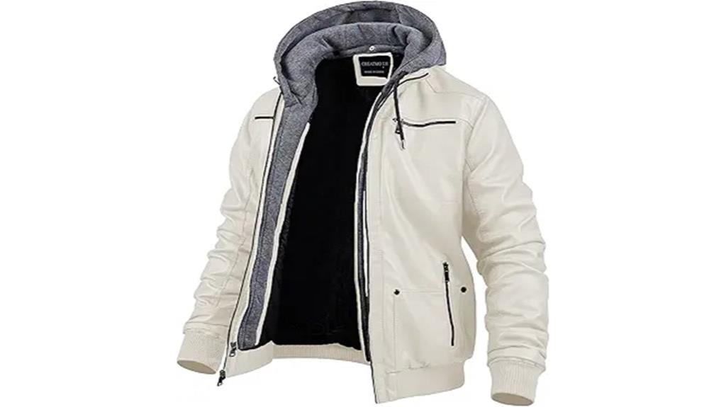 men s faux leather motorcycle jacket