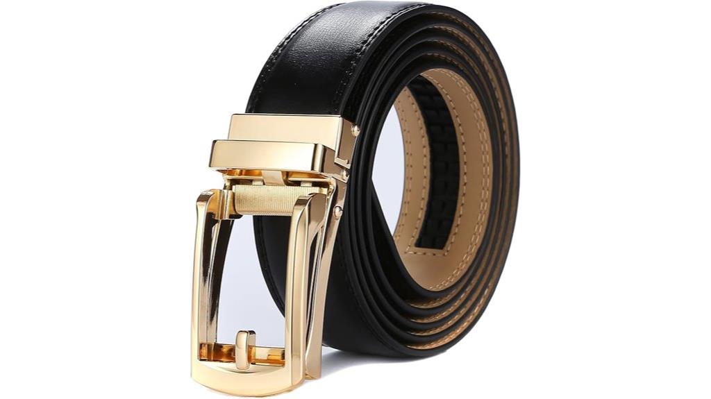 men s leather ratchet belt