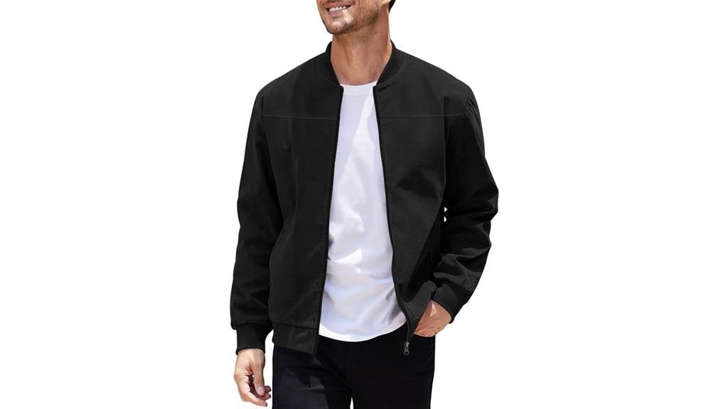 men s lightweight bomber jacket