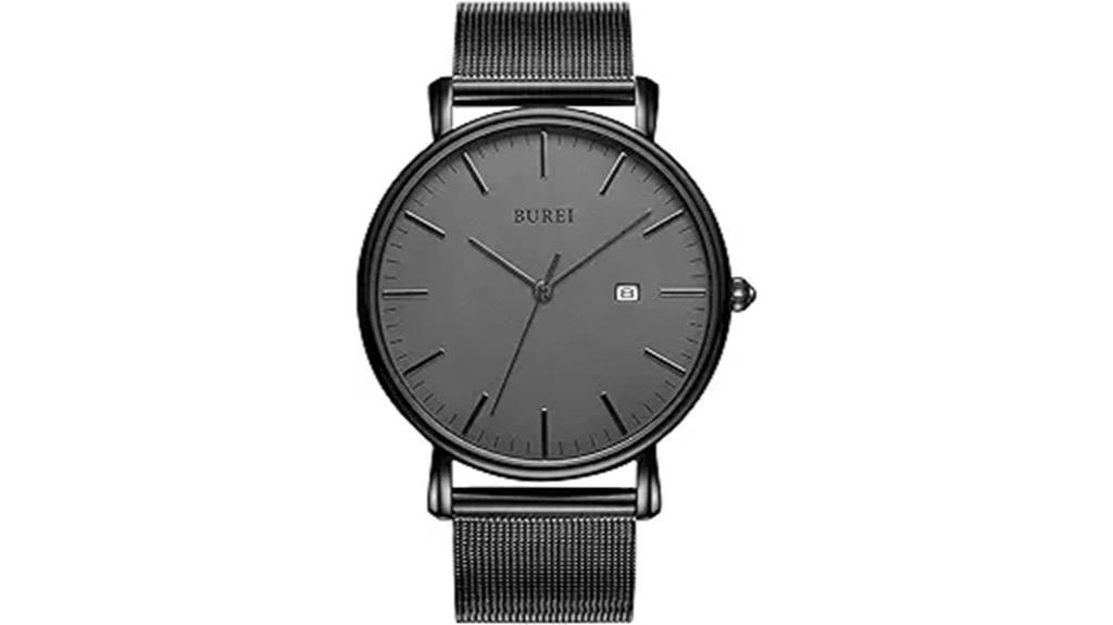 men s minimalist leather watch