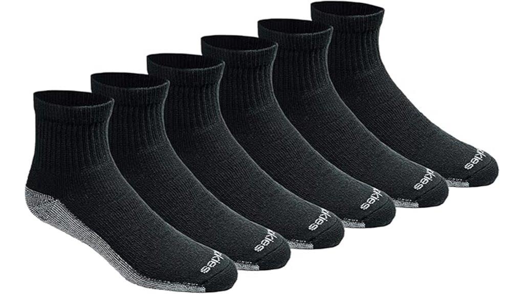 men s moisture wicking quarter socks