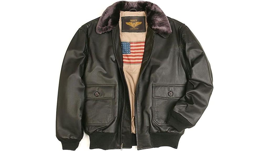 men s navy g 1 leather jacket